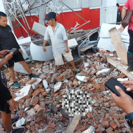 Korban meninggal dunia di Gedung KONI Manado