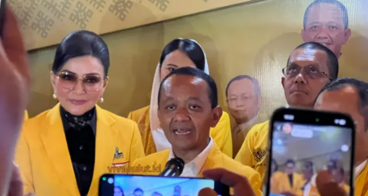 Menteri ESDM RI, Bahlil Lahadalia dalam kunjungan di Manado, Sulawesi Utara, Sabtu (11/4/2026).(Foto: vivasulut)