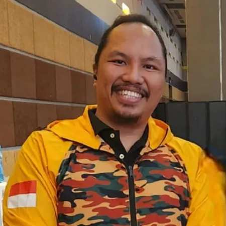 Ketua DPD Barisan Muda Kosgoro 1957 (BMK 1957) Sulut, Reynald Tuwaidan.