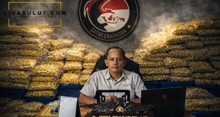 Kasat Narkoba Polres Bitung, IPTU Dr Jefri Duabay SH MH.