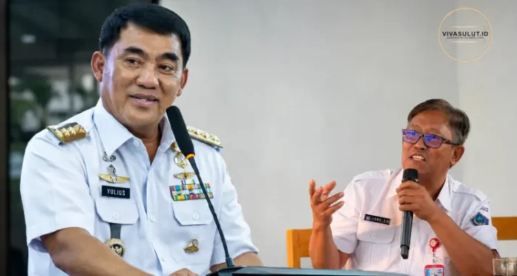 Kepala Bapenda Sulut, June Silangen menjabarkan program Gubernur, Yulius Selvanus.
