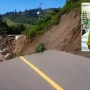 Longsor di jalan yang menghubungkan Desa Pinenek dan Kelurahan Pinasungkulan, Minggu (7/6/2026). Insert, External Relation Department Head PT MSM, Herry Sinyo Rumondor.