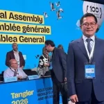 Bupati Minut Joune Ganda menjadi salah satu peserta dalam kongres internasional UCLG ASPAC di Kota Tangier, Maroko, Selasa (23/6/2026).