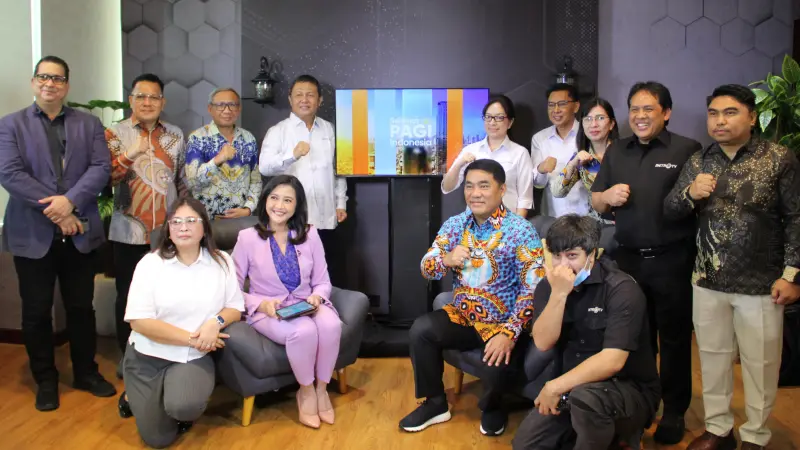 Gubernur Sulawesi Utara Yulius Selvanus bersilaturahmi dengan jajaran pimpinan Metro TV di Jakarta, Jumat (26/6/2026), serta menjadi narasumber program Selamat Pagi Indonesia.