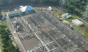 Tampak udara Gardu Induk 150 kilovolt (kV) Margakarya di Karawang International Industrial City (KIIC), Jawa Barat yang melayani suplai listrik ke industri data center di kawasan tersebut. Dengan listrik yang andal, PLN menciptakan multiplier effect untuk kemajuan industri nasional.(Foto: dok.PLN) Tampak udara Gardu Induk 150 kilovolt (kV) Margakarya di Karawang International Industrial City (KIIC), Jawa Barat yang melayani suplai listrik ke industri data center di kawasan tersebut. Dengan listrik yang andal, PLN menciptakan multiplier effect untuk kemajuan industri nasional.(Foto: dok.PLN)