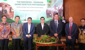 Bupati Minut Joune Ganda menghadiri peresmian Indonesia–Denmark Swine Genetics Partnership di The Dharmawangsa Jakarta, Selasa (14/7/2026). Bupati Minut Joune Ganda menghadiri peresmian Indonesia–Denmark Swine Genetics Partnership di The Dharmawangsa Jakarta, Selasa (14/7/2026).