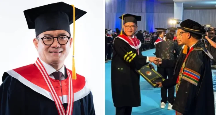 Langkah baru menuju pengabdian yang lebih berkualitas. Bupati Minahasa Utara Joune Ganda resmi menyandang gelar Doktor Ilmu Pemerintahan dari IPDN.(Foto: Dok. Diskominfo Minut)