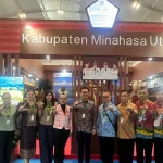 Sekjend APKASI sekaligus Bupati Minut Joune Ganda bersama pimpinan OPD Pemkab Minut, pada hari kedua pelaksanaan kegiatan APKASI Otonomi Expo 2026 di ICE BSD Tanggerang, Jumat (28/8/2026).(foto: VivaSulut)