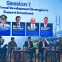Bupati Minut DR Joune Ganda menjadi salah satu panelis dalam diskusi pada sesi Bulding Local Development Strategies to Support Investment pada APKASI Otonomi Expo 2026.(foto: VivaSulut)