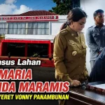 Dokumentasi penandatanganan perubahan APBD Minut tahun 2019 antara Bupati Minut Vonny Panambunan dan Ketua DPRD Minut Denny Lolong disaksikan wakil ketua DPRD Olivia Mantiri, di dalamnya menyetujui pembayaran pembebasan lahan rumah sakit.
