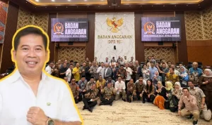 Edwin Nelwan dalam kunjungan bersama ADKASI ke Banggar DPR RI.