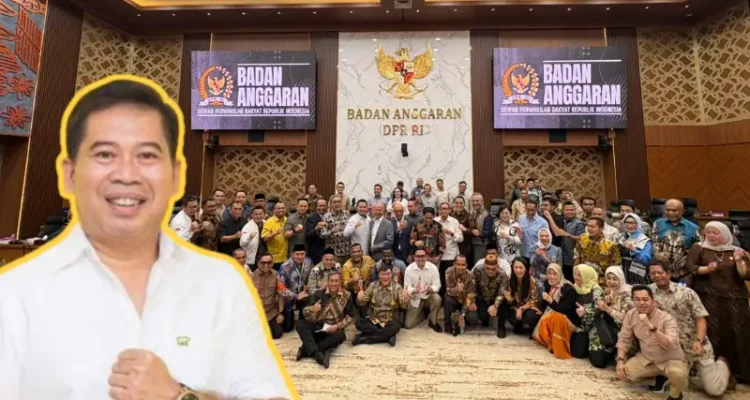 Edwin Nelwan dalam kunjungan bersama ADKASI ke Banggar DPR RI.