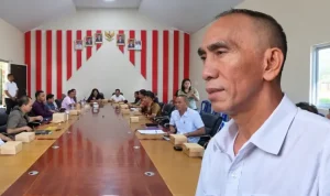 Head of External Relations Department PT MSM-TTN, Hery Inyo Rumondor, dalam Rapat Dengar Pendapat (RDP) bersama DPRD Minahasa Utara, Senin (14/9/2026).