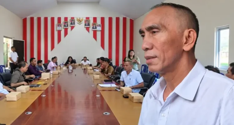 Head of External Relations Department PT MSM-TTN, Hery Inyo Rumondor, dalam Rapat Dengar Pendapat (RDP) bersama DPRD Minahasa Utara, Senin (14/9/2026).