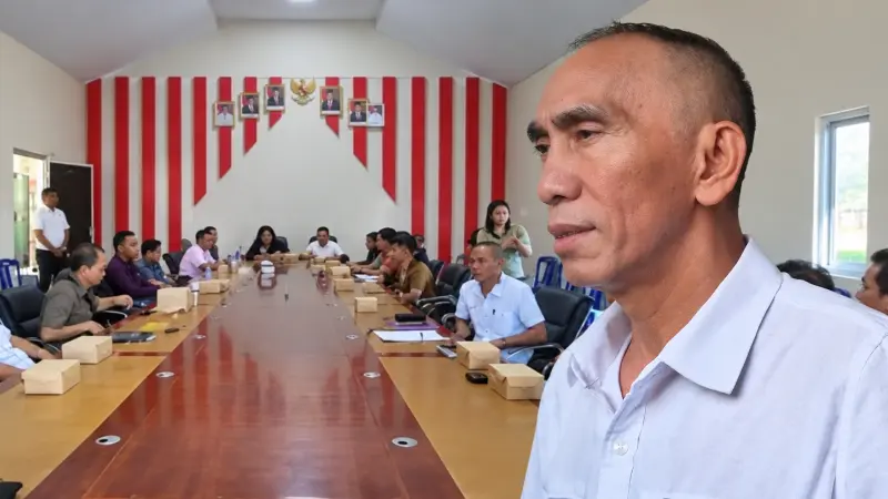 Head of External Relations Department PT MSM-TTN, Hery Inyo Rumondor, dalam Rapat Dengar Pendapat (RDP) bersama DPRD Minahasa Utara, Senin (14/9/2026).