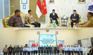 Wabup Tendris Bulahari saat menghadiri pengukuhan Forum Penyuluh Antikorupsi (PAKSI) Sulawesi Utara masa bakti 2026–2030, di Wisma Negara Gubernuran Bumi Beringin Manado, Senin (21/9/2026).