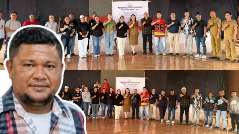 Ketua PROWM periode 2026-2028, Edwin Bawole mendapat kepercayaan puluhan jurnalis biro Minahasa Utara.