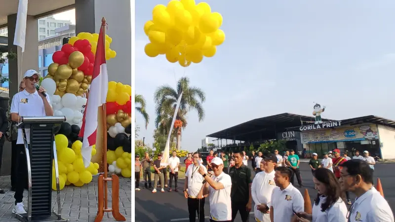 Ketua ILUNI UI Sulut Joune Ganda pada perayaan satu dekade ILUNI UI Sulut yang digelar di kawasan Mega Mas Manado, Sabtu (3/10/2026).