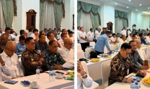 Bupati Minahasa Utara Joune Ganda, menjadi satu dari 42 kepala daerah yang diundang dalam rapat membahas bioetanol di Kementerian Pertanian di Pengadegan, Jakarta Selatan, Senin (21/9/2026).