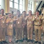 Gubernur Sulut Yulius Selvanus, Bupati Minut Joune Ganda dan sejumlah kepada daerah lainnya di Sulut menghadiri Rakornas TPAKD.(Foto: dok. Diskominfo Minut)
