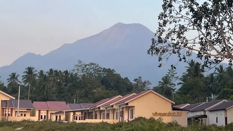 Salah satu perumahan subsidi yang terletak di Kecamatan Dimembe, Kaki Gunung Klabat.
